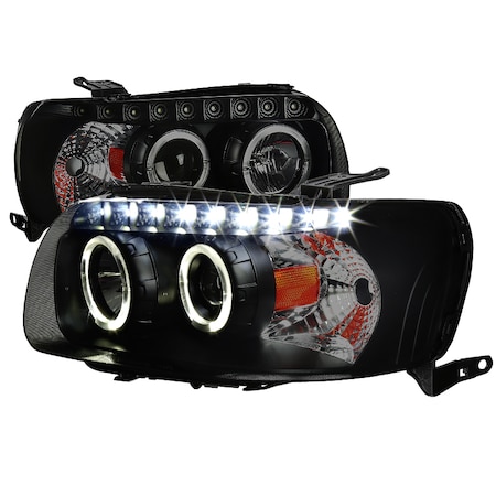 Spec-D Tuning 05-07 Ford Escape Projector Headlights- Smoke With Black Housing 2LHP-ECAP05SM-RS